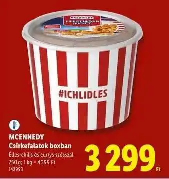Lidl Mcennedy Csirkefalatok boxban ajánlat