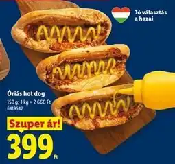 Lidl Óriás hot dog ajánlat