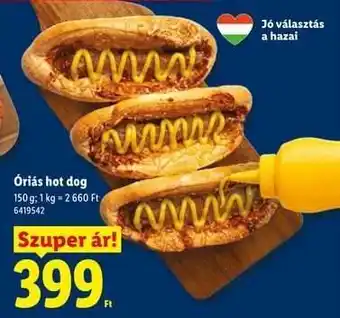 Lidl Óriás hot dog ajánlat