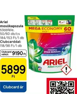 Tesco Ariel mosókapszula ajánlat