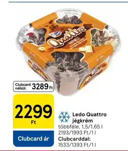 Tesco Ledo Quattro jégkrém ajánlat