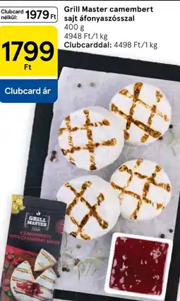 Tesco Grill Master camembert sajt áfonyaszósszal ajánlat