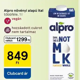 Alpro növényi alapú ital