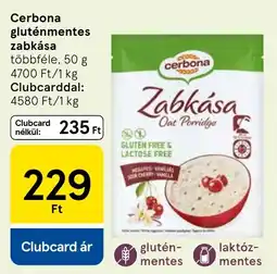 Tesco Cerbona gluténmentes zabkása ajánlat
