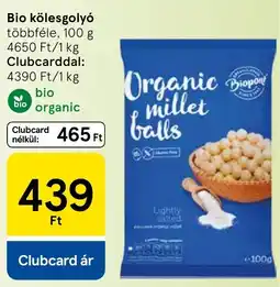 Tesco Biopont Bio kölesgolyó ajánlat