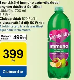 Tesco Szentkirályi Immuno üdítőital ajánlat