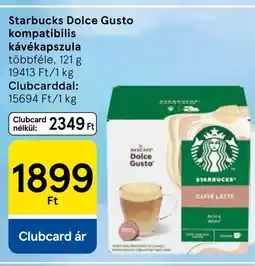 Tesco Starbucks Dolce Gusto kompatibilis kávékapszula ajánlat