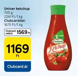 Tesco Univer ketchup ajánlat