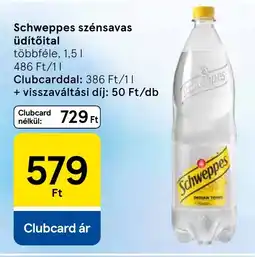 Tesco Schweppes szénsavas üdítőital ajánlat