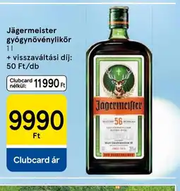 Tesco Jägermeister gyógynövénylikőr ajánlat