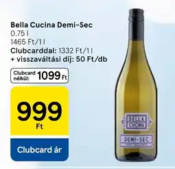 Tesco Bella Cucina Demi-Sec ajánlat