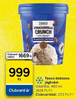 Tesco Tesco dobozos jégkrém ajánlat