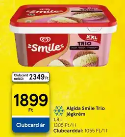 Tesco Algida Smile Trio jégkrém ajánlat