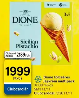 Tesco Dione tölcséres jégkrém multipack ajánlat