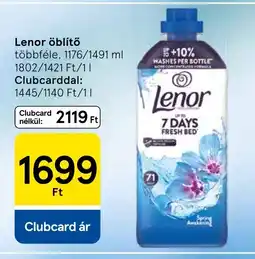 Tesco Lenor öblítő ajánlat