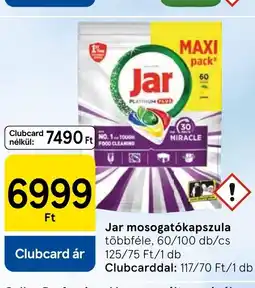Tesco Jar mosogatókapszula ajánlat