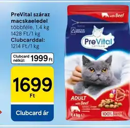 Tesco PreVital száraz macskaeledel ajánlat