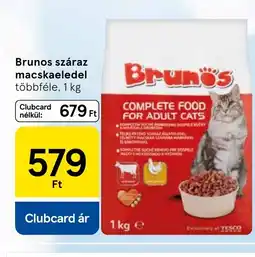 Tesco Brunos száraz macskaeledel ajánlat