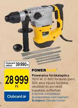 Tesco Powerplus fúrókalapács ajánlat