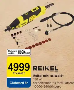 Tesco Reikel mini csiszoló ajánlat