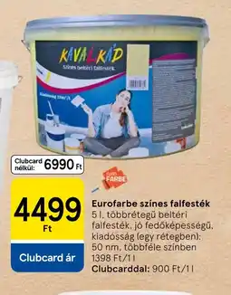 Tesco Eurofarbe színes falfesték ajánlat