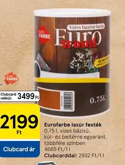 Tesco Eurofarbe lazúr festék ajánlat