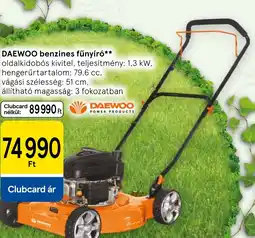 Tesco Daewoo benzines fűnyíró ajánlat
