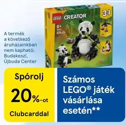 Tesco Lego Creator játék ajánlat