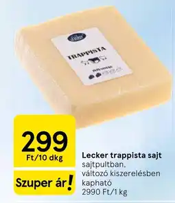 Tesco Lecker trappista sajt ajánlat