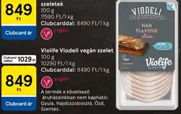 Tesco Violife Viodeli vegán szelet ajánlat