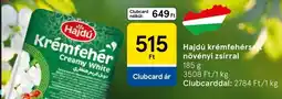 Tesco Hajdú krémfehérsajt növényi zsírral ajánlat