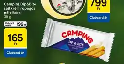 Tesco Camping Dip&Bite sajtkrém ropogós pálcikával ajánlat