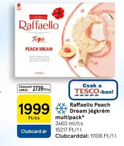 Tesco Raffaello Peach Dream jégkrém multipack ajánlat
