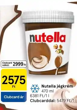 Tesco Nutella jégkrém ajánlat
