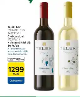 Tesco Teleki bor ajánlat