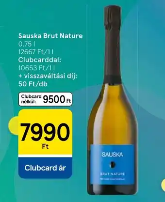 Tesco Sauska Brut Nature ajánlat