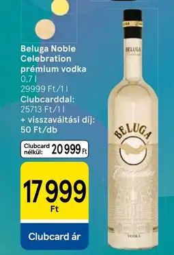 Tesco Beluga Noble Celebration prémium vodka ajánlat