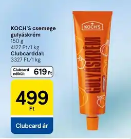 Tesco Kochs csemege gulyáskrém ajánlat