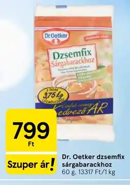 Tesco Dr. Oetker dzsemfix sárgabarackhoz ajánlat