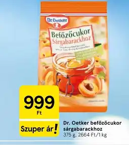 Tesco Dr. Oetker befőzőcukor sárgabarackhoz ajánlat