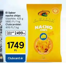 Tesco El Sabor nacho chips ajánlat