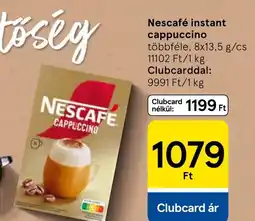 Tesco Nescafe instant cappuccino ajánlat