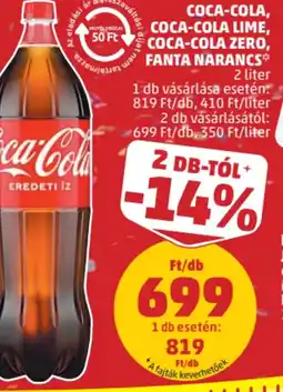 PENNY Coca-Cola, Coca-Cola Lime, Coca-Cola Zero, Fanta Narancs ajánlat