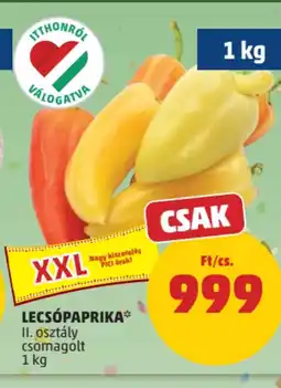 PENNY Lecsópaprika ajánlat