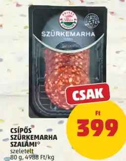 PENNY Privát Hús Csípős szürkemarha szalámi ajánlat