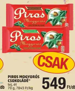 PENNY Piros Mogyorós csokoládé ajánlat