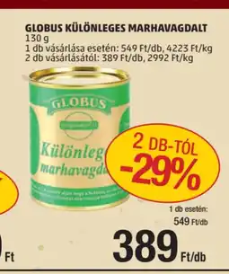 PENNY Globus Különleges marhavagdalt ajánlat
