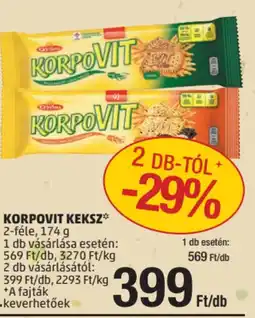 PENNY Győri Korpovit keksz ajánlat