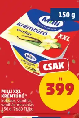 PENNY Milli XXL krémtúró ajánlat