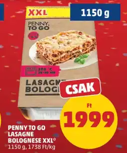 PENNY Penny To Go Lasagne Bolognese XXL ajánlat